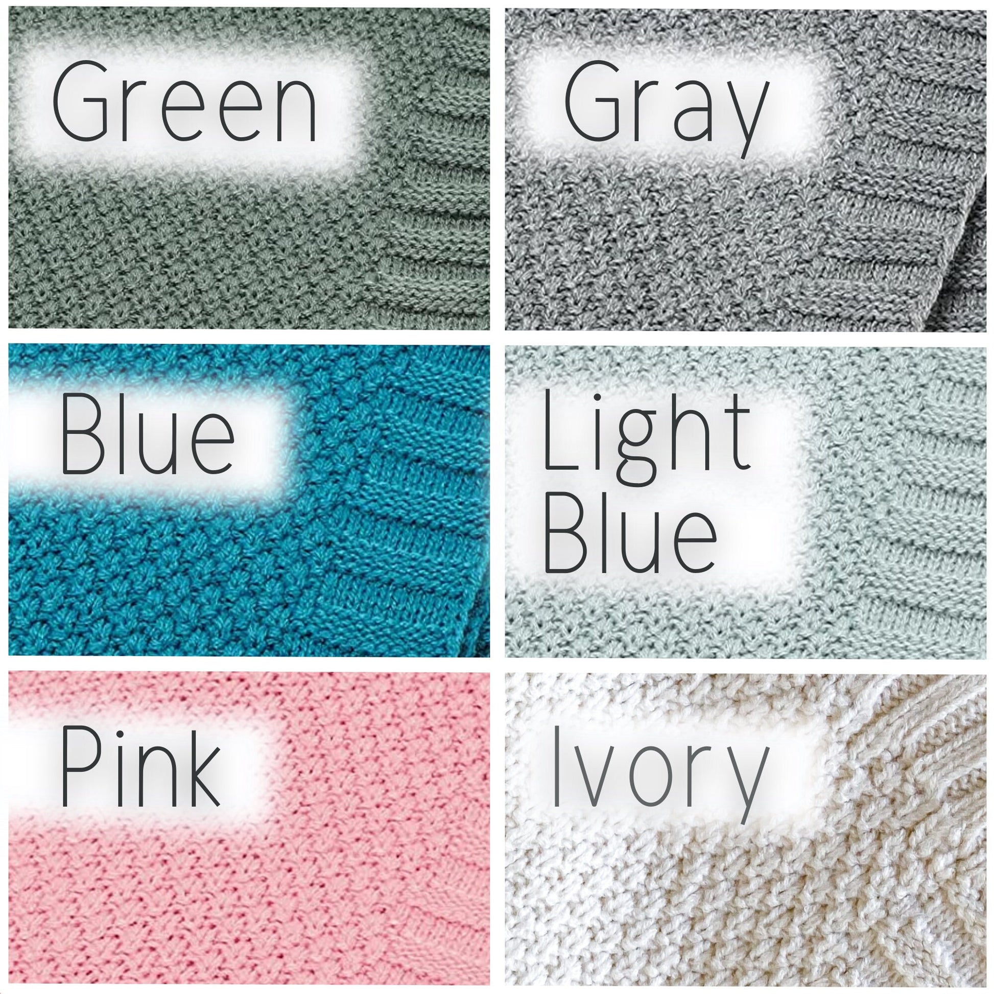 Cozy Monogram Knit Baby Blanket - Soft, Custom, & Durable - Savannah Creations