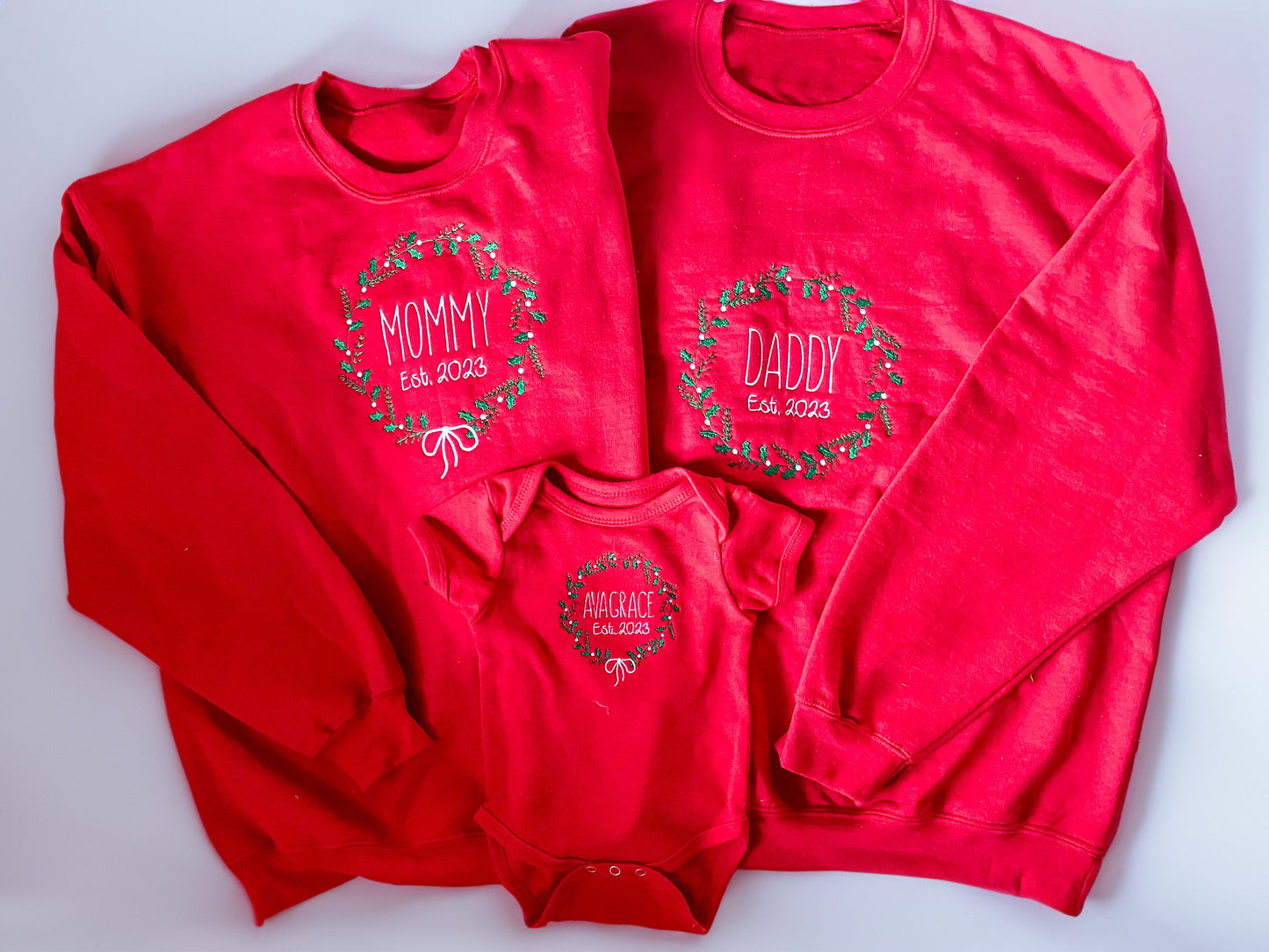 Custom Family Matching Embroidered Christmas Outfit - Savannah Creations