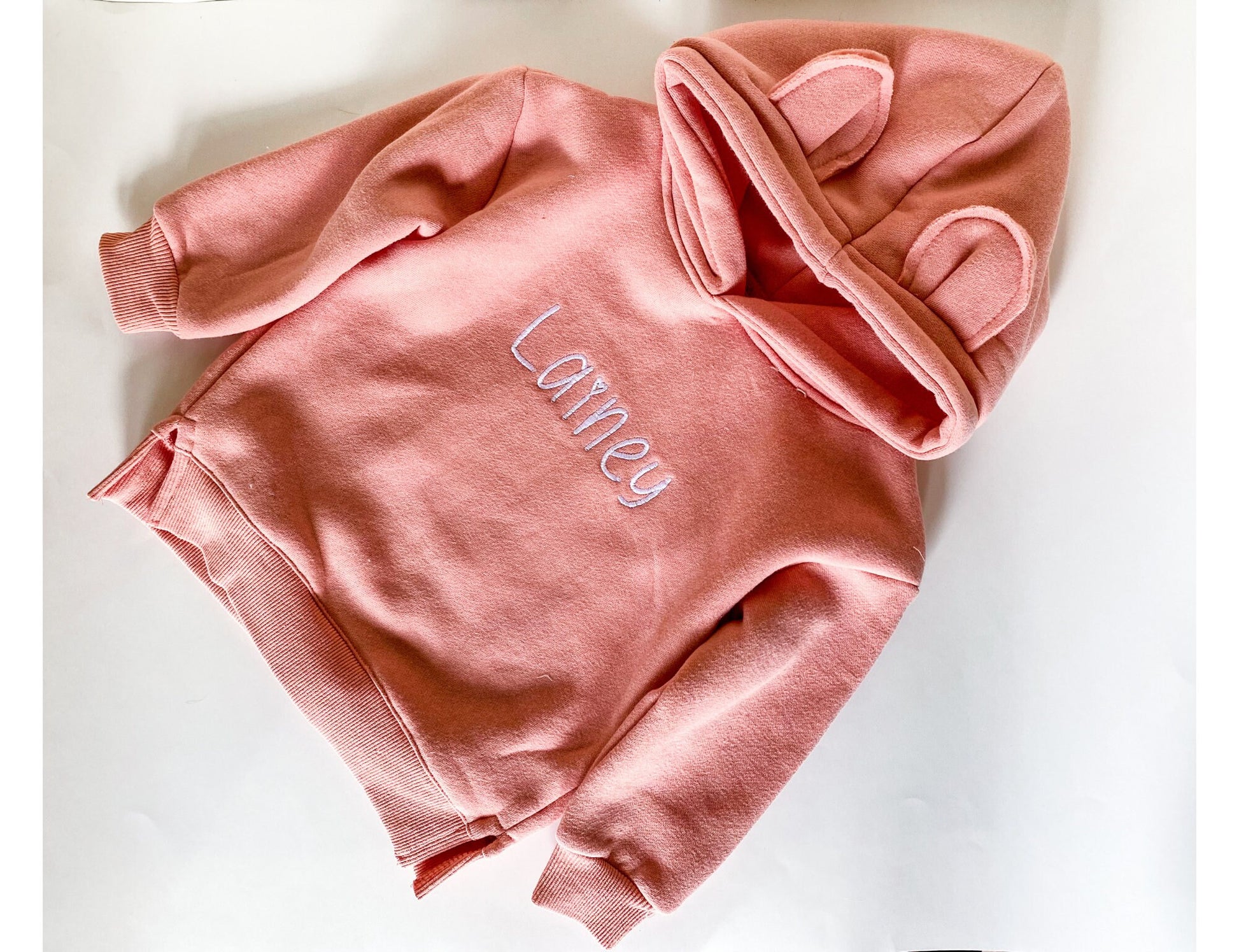 Custom Kids Monogram Animal Ear Hoodie - Soft & Personalized - Savannah Creations