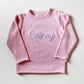 Felted Name 100% Cotton Rollneck Sweater - Savannah Creations