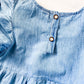 Girl's Monogrammed Denim Dress - Savannah Creations