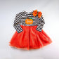Girl's Monogrammed Pumpkin Tutu Dress - Savannah Creations