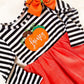 Girl's Monogrammed Pumpkin Tutu Dress - Savannah Creations