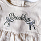 Holiday Heirloom: Personalized Ruffle Romper & Bow Socks Set - Savannah Creations
