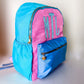 Monogrammed Color Patch Backpack - Personalized School Style - Savannah Creations