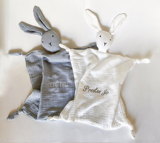 Organic Cotton Muslin Lovey Blanket - Savannah Creations