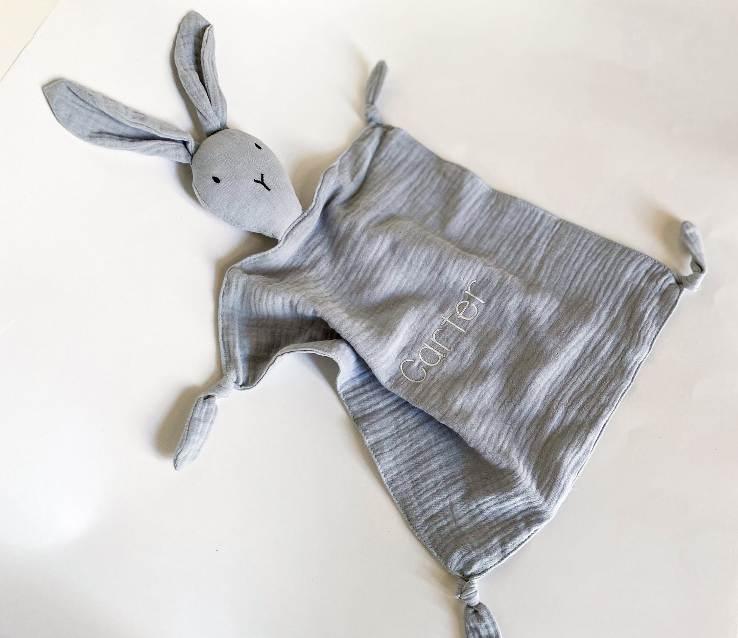 Organic Cotton Muslin Lovey Blanket - Savannah Creations