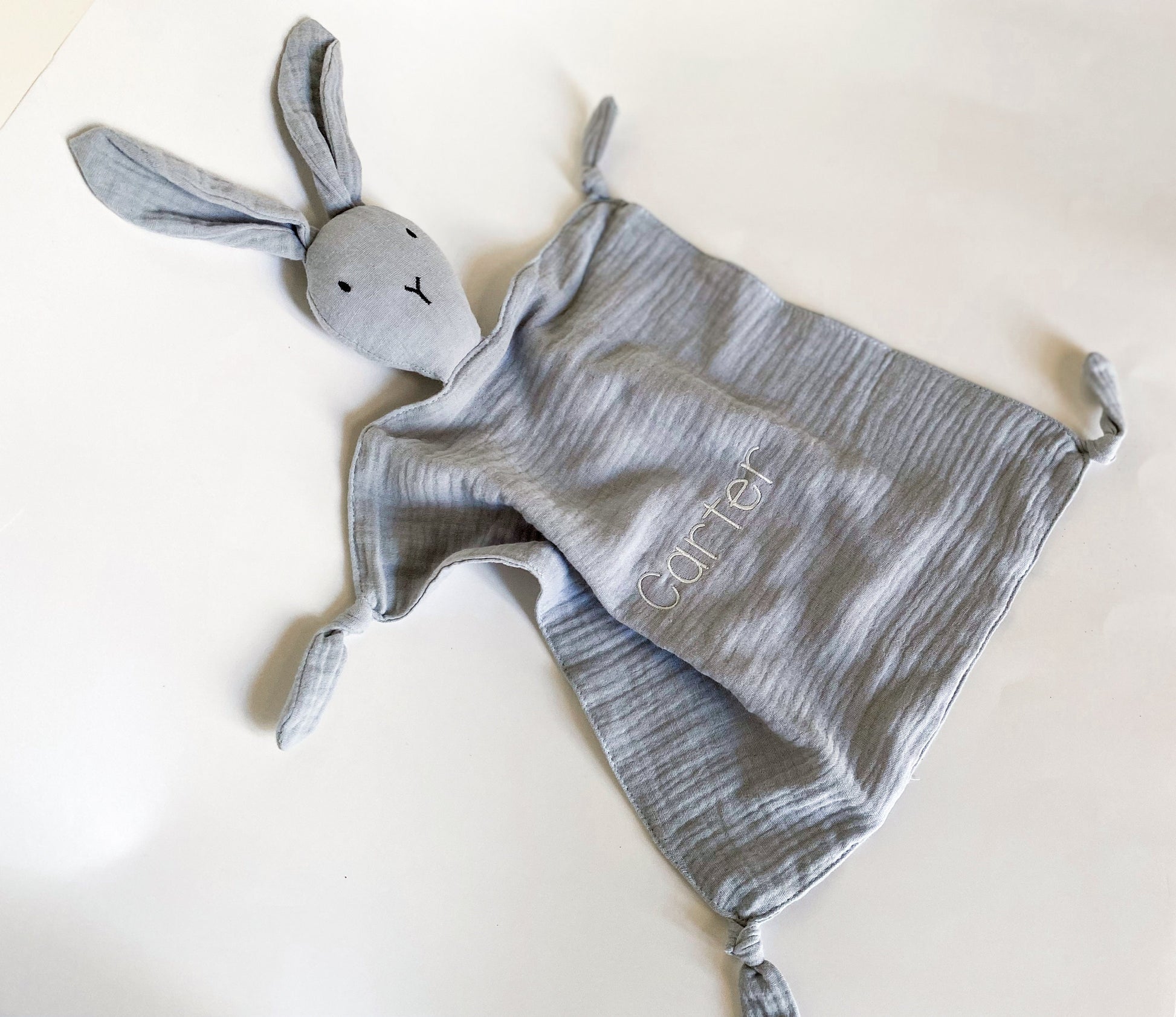 Organic Cotton Muslin Lovey Blanket - Savannah Creations