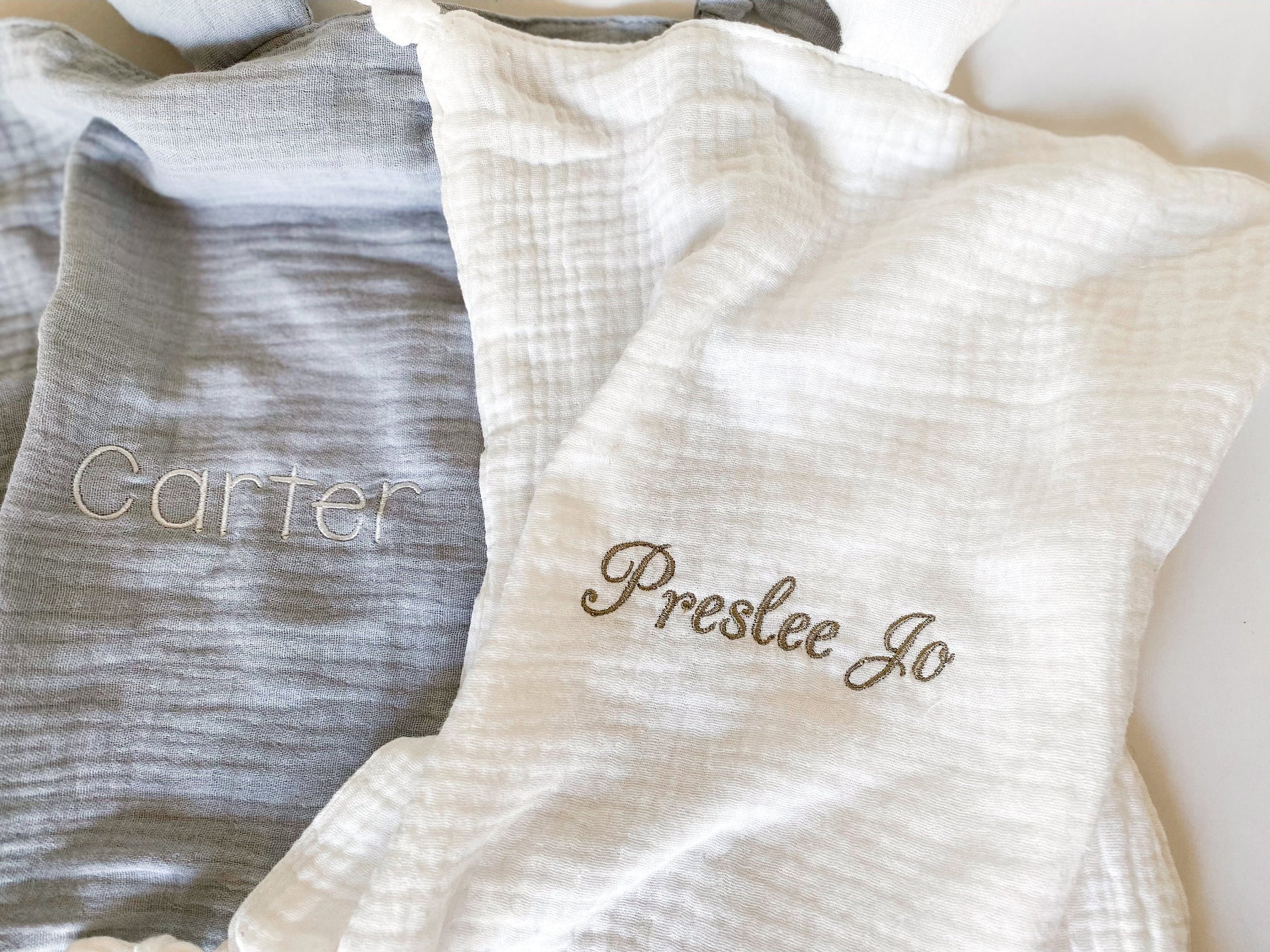 Organic Cotton Muslin Lovey Blanket - Savannah Creations