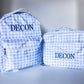 Personalized Gingham Backpack & Lunchbox Set for Kids - Savannah Creations