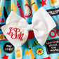 Personalized Girls' Back to School Dress & Bow Set - Savannah Creations