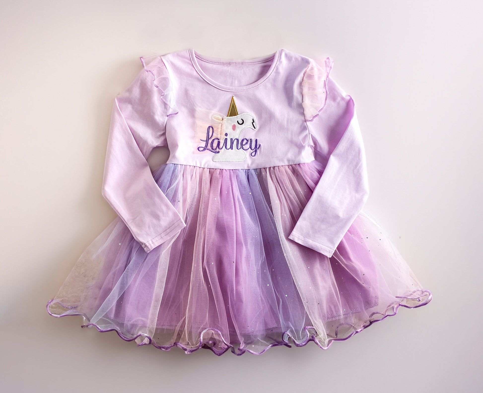 Personalized Sparkle Unicorn Tutu Dress for Girls - Savannah Creations