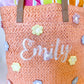 Monogrammed Flower Tote