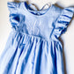 Girls Linen Monogrammed Dress