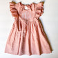 Girl's Monogrammed Linen Dress
