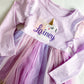 Girl's Monogrammed Unicorn Dress