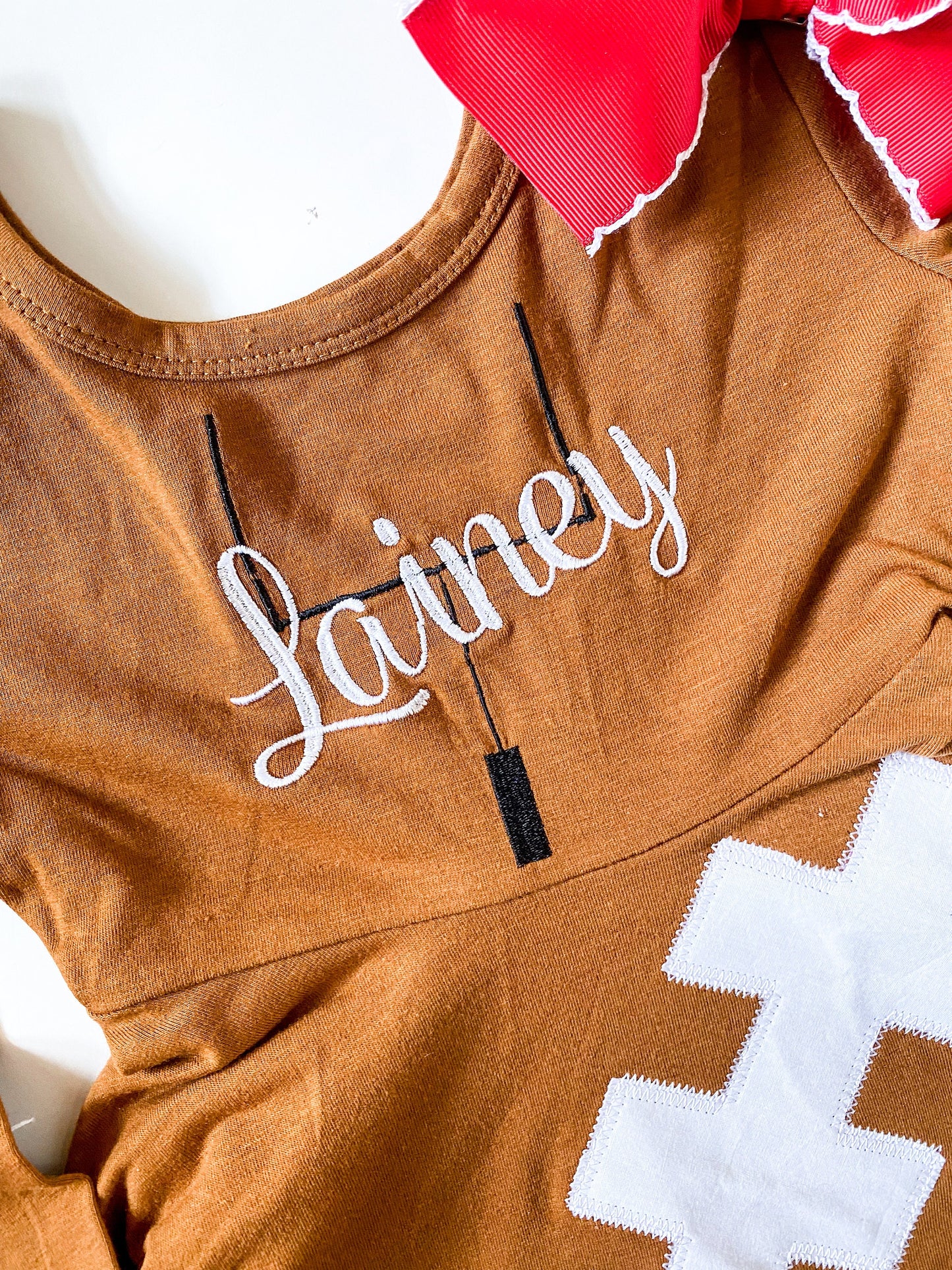 Girl's Monogrammed Football Dress