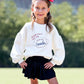 Girl's Game Day Sweatshirt and Bow