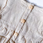 Monogrammed Cotton Linen Romper Set