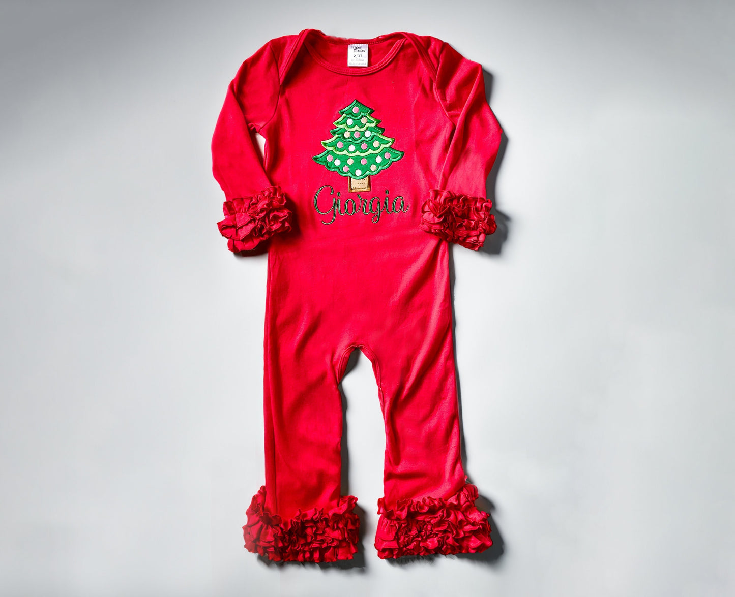 Toddler Baby Girl Christmas Tree Bodysuit