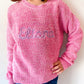Girls Felted Letter Sweater