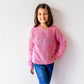 Girls Felted Letter Sweater